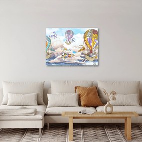 Obraz - Wyprawa w chmurach (70x50 cm)