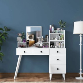 Stolik kosmetyczny Bela White