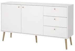 Biała niska komoda 149x82 cm Bodo – Tvilum