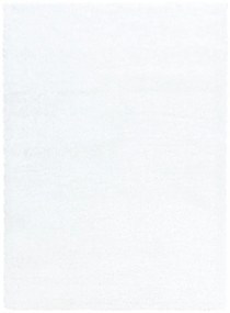 Dywan shaggy poliestrowy Brilliant Biały 140 cm x 200 cm