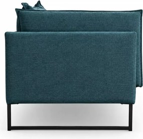 Sofa dwuosobowa Diara II na czarnych industrialnych nogach - wygodna sofa do salonu z poduszkami