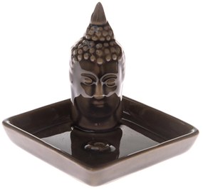 Ceramiczny stojak na kadzidełka Buddha, 9 x 9 x 9cm