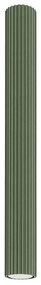 Plafon KARBON 60 zielony oliwkowy ryflowany SOLLUX  LIGHTING