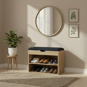 Szafka na buty z siedziskiem LEVA, 60 x 30 x 47 cm