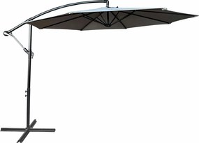 Szary okrągły parasol na taras F3-W16