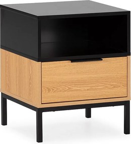 Stolik nocny Nieve 1 szuflada kolor Dąb