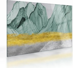 Obraz na szkle - Emerald Mountains N⁰1 (70x50 cm)