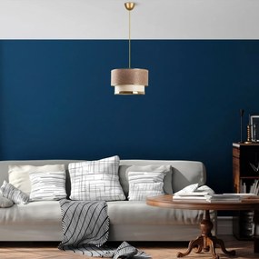 Lampa wisząca Cake - beżowy, złoty