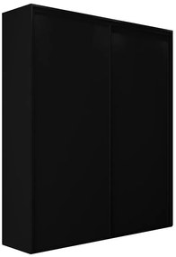 Czarna szafa przesuwna 200 cm C1-W06