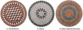 3-cz. ceramiczny, szary zestaw mebli bistro – Ovez