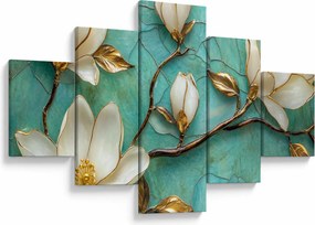 Obraz - 3D magnolie (125x70 cm)