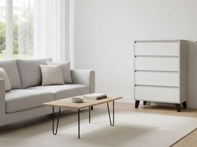 Komoda w stylu skandynawskim kaszmir + biały B5-F18