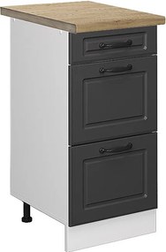 Szafka dolna do kuchni antracytowy domek wiejski 40x60x81.6 r-line