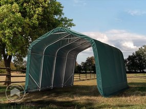 TOOLPORT Namiot rolniczy 3,3x6,0 m, PRIMEtex 2300, ciemnozielony, Podłoże betonowe - (99540)