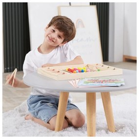 Viga drewniana gra kulki złap i dopasuj układanka montessori