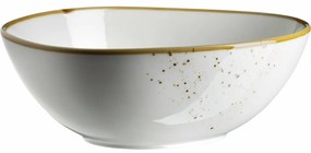 Mäser Owalna miska Pintar White brązowe kropki 22x 19 cm, L