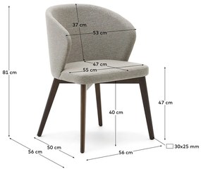 Beżowe krzesło Darice – Kave Home