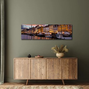 Obraz - Nyhavn, Kopenhaga (170x50 cm)