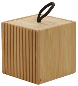 Bambusowy organizer do łazienki, 9 x 9 x 9 cm