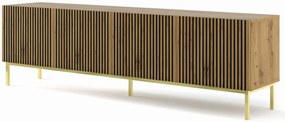 Szafka pod TV z lamelami dąb artisan x Z5-A14