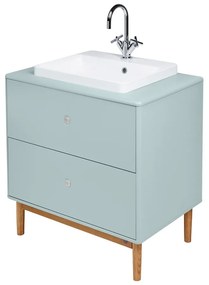 Miętowa wisząca szafka pod umywalkę 80x62 cm Color Bath – Tom Tailor