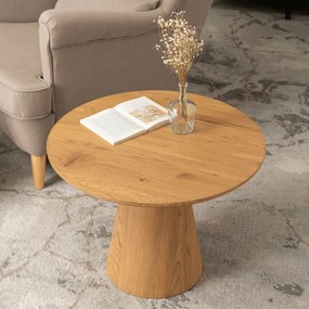 Stolik Kawowy CARLY 60 cm Dąb Nowoczesny Loft