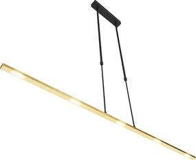 Lampa wisząca czarna ze złotem w komplecie z diodą LED z możliwością ściemniania - Bold