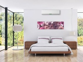 Abstrakcyjny obraz kwiatów róży (170x50 cm)