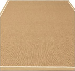 Dywan z juty dwustronny/tkany ręcznie w naturalnym kolorze 120x170 cm Bordo Herringbone Linen – Asiatic Carpets