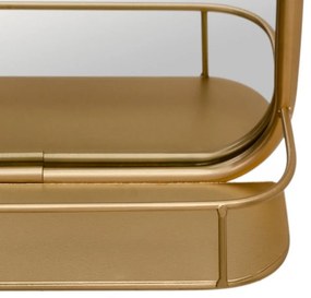 Lustro ścienne z półką 55,5x28,5 cm – Ixia