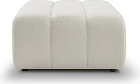 Pufa BALOO w kolorze białym w tkaninie LAMBI 09