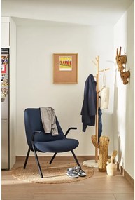 Ciemnoniebieski fotel Teulat Dins, wys. 90 cm