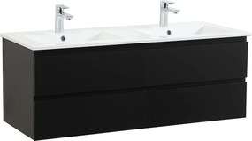 SORRENTO 120 cm podwójna szafka pod umywalkę z blatem ceramicznym