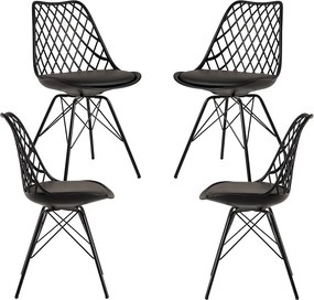 Zestaw 4 krzese Iron Mima