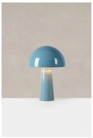 Niebieska lampa stołowa z metalowym kloszem (wysokość 36 cm) Mantar – Markslöjd