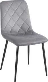 Aksamitne krzesło do jadalni K6-FX, tkanina velvet