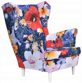 Fotel uszak skandynawski Ari Print Family Meble