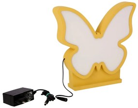 Żółta lampka dziecięca Butterfly – Candellux Lighting