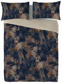 Pościel z mieszanki bawełny i lnu Wodne liście, 160 x 200 cm, 2 szt. 70 x 80 cm
