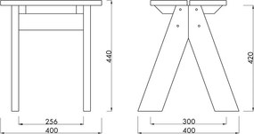 Zielone drewniane krzesło ogrodowe Navo – noo.ma