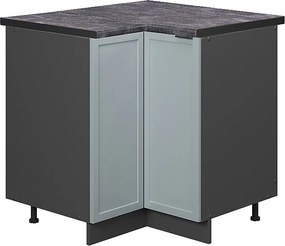 Szafka narożna jasnoniebiesko-szary 80.5x60x82 fame-line