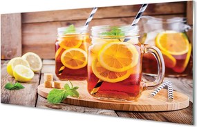 Szklany Panel Mrożona Herbata z Cytrusami