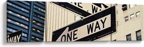 Obraz - New York ONE WAY (170x50 cm)