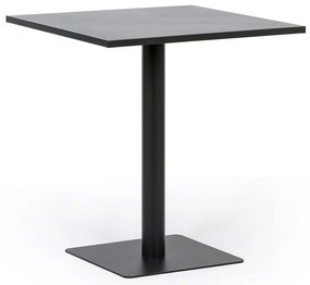 Metalowy stół bistro NERO, 70x70 cm, do użytku zewnętrznego, grafit