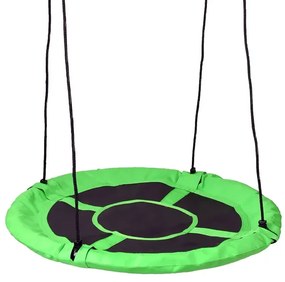 Zielona okrągła huśtawka bocianie gniazdo 100 cm H6-N86