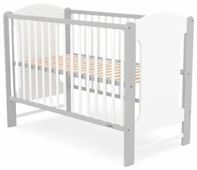 Nowe łóżeczko dziecięce Elsa, biało-szare