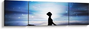 Obraz medytującej kobiety (170x50 cm)