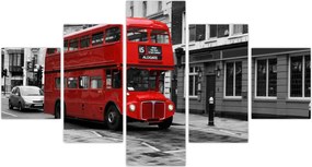 Obraz - Londyn z autobusem (125x70 cm)