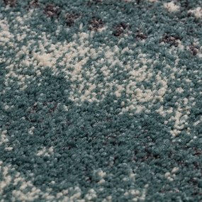 Dywan Modern Teal blue/ dark grey 200x290cm