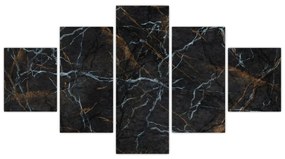Obraz - Czarny marmur (125x70 cm)